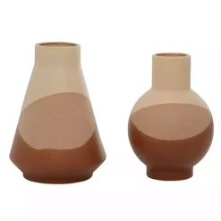 Best Terracotta Modern Ceramic Vases, Set of 2 Vases