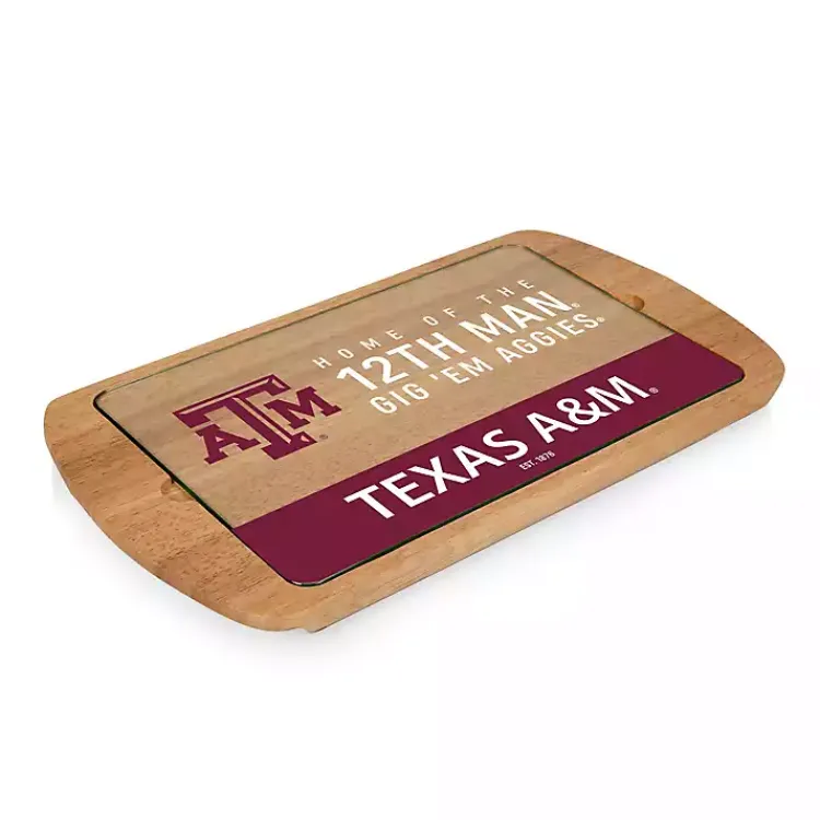 Kirklands Home Serving & Entertaining|Texas A&M Aggies Wood and Glass Serving Board