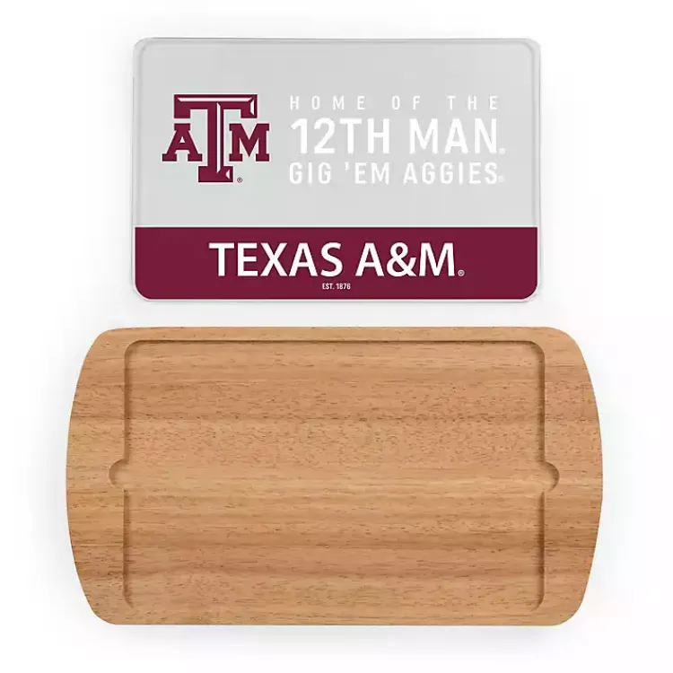 Kirklands Home Serving & Entertaining|Texas A&M Aggies Wood and Glass Serving Board