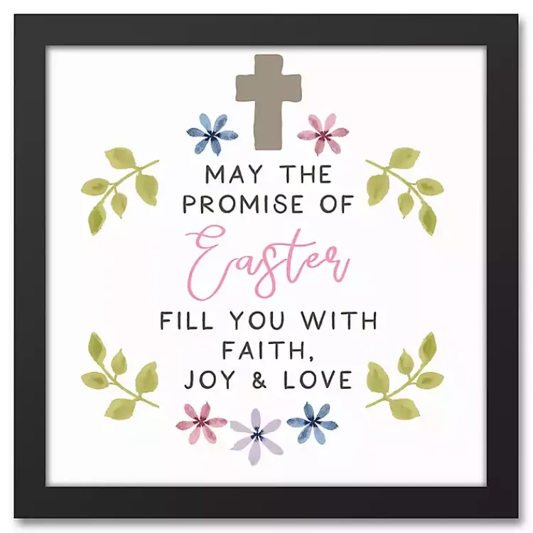 Online The Promise of Easter Framed Canvas Print Easter Decorations