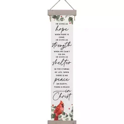 Outlet There is Peace in Christ Hanging Canvas Sign Christmas Art & Wall Decor