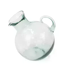 Kirklands Home Serving & Entertaining|Tilted Mouthed Circular Pitcher Clear