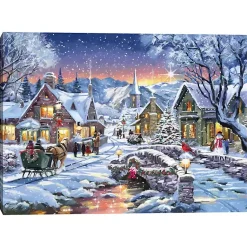 Sale Tinsel Town Christmas Canvas Art Print Christmas Art & Wall Decor