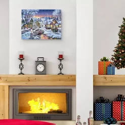 Sale Tinsel Town Christmas Canvas Art Print Christmas Art & Wall Decor