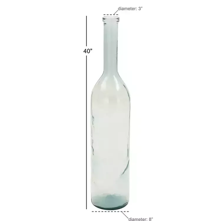 Tinted Farmhouse Glass Bottle Vase Vases