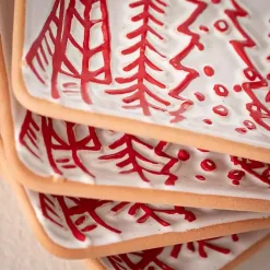 Sale Tis the Season Christmas Snack Plates, Set of 4 Christmas Dining & Entertaining