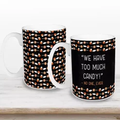 Too Much Candy Halloween Mugs, Set of 2 Halloween