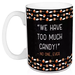Too Much Candy Halloween Mugs, Set of 2 Halloween