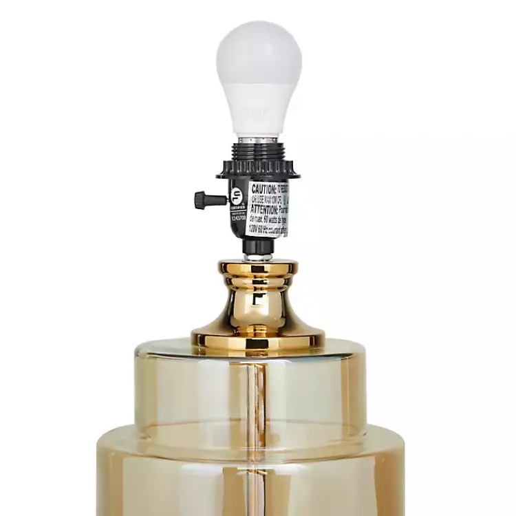 Kirklands Home Table Lamps|Translucent Orange Glass Shade Table Lamp White