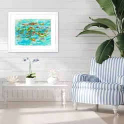 Kirklands Home Framed Art|Tropical Colors Framed Art Print Blue