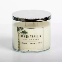 Tropical Island Vanilla Triple Wick Jar Candle Candles