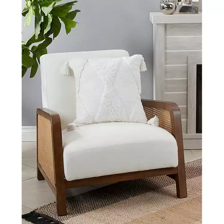 Hot Tufted Diamond with Tassels Throw Pillow Pillows