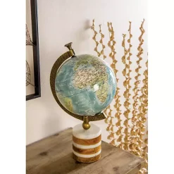 Best Turquoise Ceramic and Wood Coastal Globe Statues & Figurines