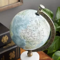 Best Turquoise Ceramic and Wood Coastal Globe Statues & Figurines