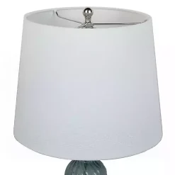 Kirklands Home Table Lamps|Turquoise Glass Table Lamps, Set of 2 White