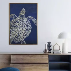 Kirklands Home Framed Art|Turtle Sea Creature Framed Art Print