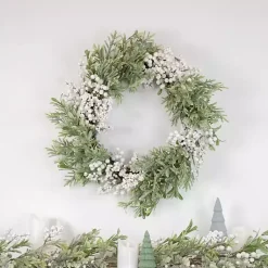 Clearance Twig and Frosted Berry Garland Christmas Arrangements & Garland