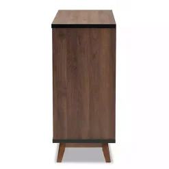Kirklands Home Cabinets & Sideboards|Two Tone Walnut Wood Wine Storage Cabinet