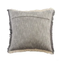Two-Tone Gray Woven Accent Pillow Pillows