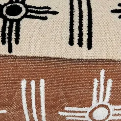 Two-Tone Tufted Western Lumbar Pillow Pillows