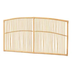 Kirklands Home Beds & Headboards|Vertical Weave Rat Queen Headboard Tan