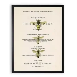 Kirklands Home Framed Art|Vintage Bee Keeping Framed Art Print