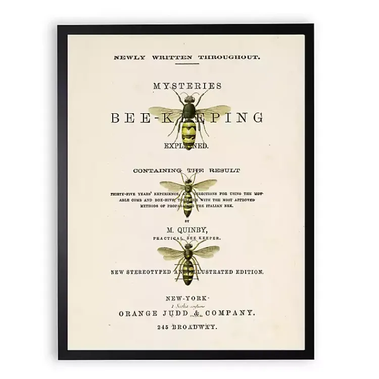 Kirklands Home Framed Art|Vintage Bee Keeping Framed Art Print