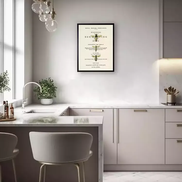 Kirklands Home Framed Art|Vintage Bee Keeping Framed Art Print