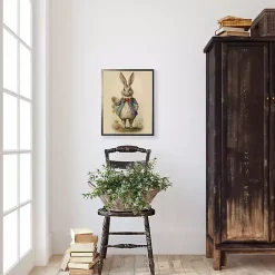 Outlet Vintage Bunny Framed Art Print Easter Decorations