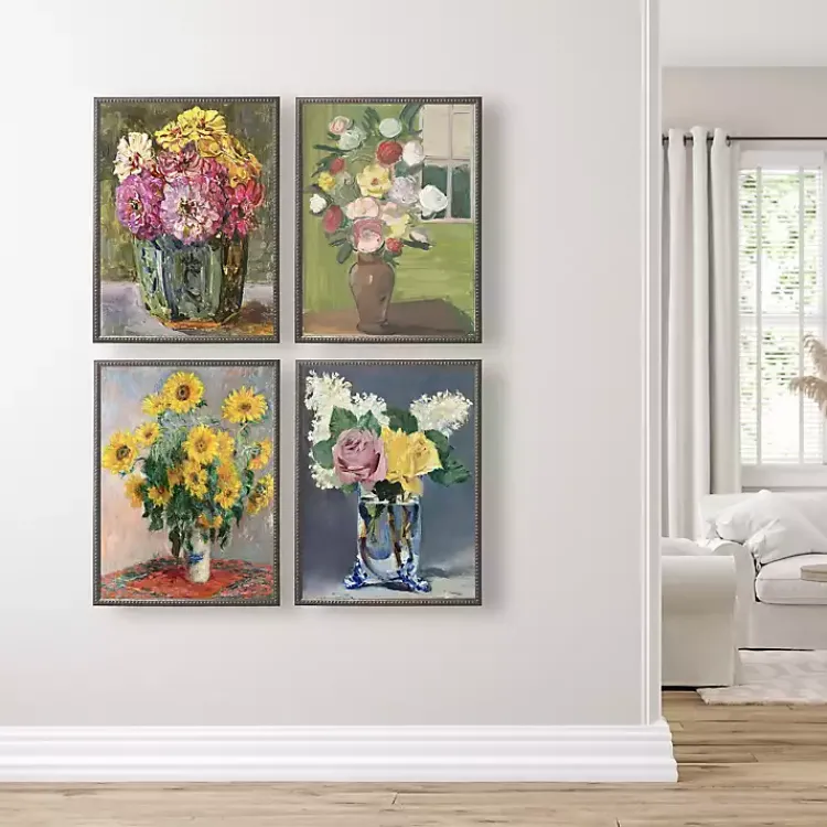 Kirklands Home Framed Art|Vintage Floral I Beaded Framed Art Print