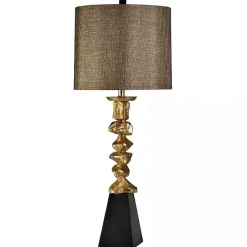 Kirklands Home Table Lamps|Vintage Gold Nugget Table Lamp Brown