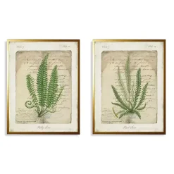 Kirklands Home Framed Art|Vintage Green Ferns Framed Art Prints, Set of 2