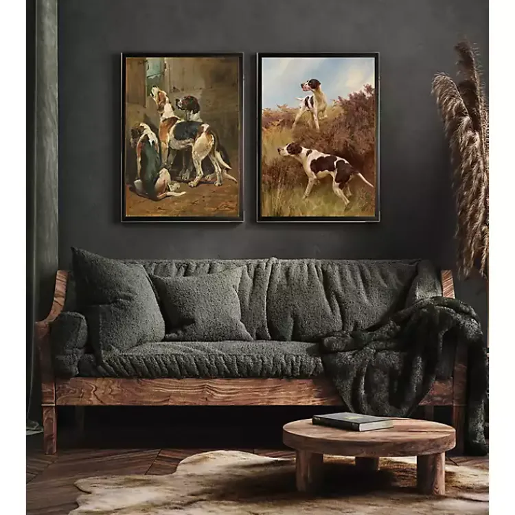 Kirklands Home Framed Art|Vintage Hunting Dogs Framed Art Print