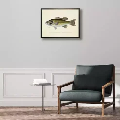 Kirklands Home Framed Art|Vintage Large Mouthed Bass Framed Art Print