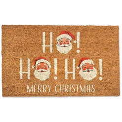 Clearance Vintage Santa Ho Ho Ho Doormat Outdoor Christmas Decorations