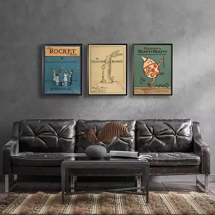 Kirklands Home Framed Art|Vintage The Velveteen Rabbit Book Cover Wall Art