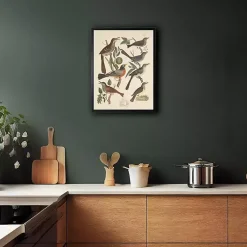 Kirklands Home Framed Art|Vintage Thrush Birds Framed Art Print