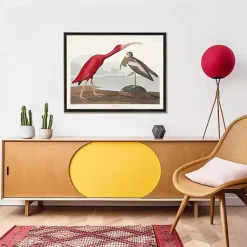 Kirklands Home Framed Art|Vintage Waterbird Pair Bookplate Framed Art Print