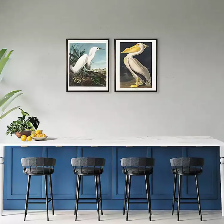 Kirklands Home Framed Art|Vintage White Egret Bookplate Framed Art Print