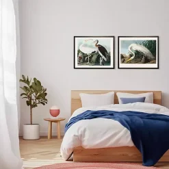 Kirklands Home Framed Art|Vintage White Ibis Pair Framed Art Print