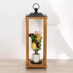 Best Vivora Wooden Open Lantern, 24 in. Lanterns