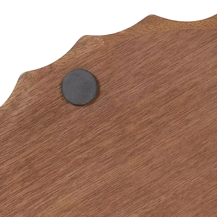 Best Walnut Fluted Lissi Round Serving Tray Decorative Trays