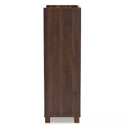 Kirklands Home Cabinets & Sideboards|Walnut Brown Open Shelf Wine Cabinet