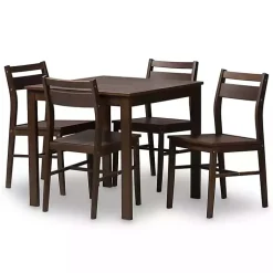 Kirklands Home Dining Sets|Walnut Contemporary Wood 5-pc. Dining Set