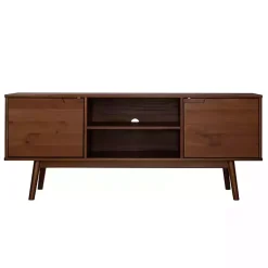 Kirklands Home Tv Stands & Media Consoles|Walnut Solid Wood TV Console Brown