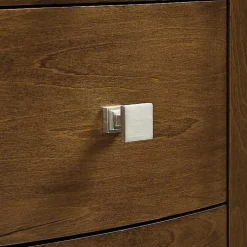 Kirklands Home Dressers & Chests|Walnut Wood 5-Drawer Zinnia Jewelry Armoire Brown