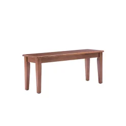 Kirklands Home Dining Chairs|Walnut Wooden Dining Bench Brown