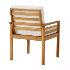 Kirklands Home Outdoor Sets|Warm Acacia Wood Slatted 5-pc. Outdoor Dining Set