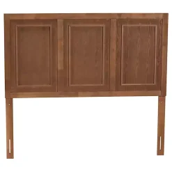 Kirklands Home Beds & Headboards|Warm 3-Panel Wood Full Headboard Brown