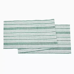Kirklands Home Table Linens|Warner Emerald Stripe Table Runner